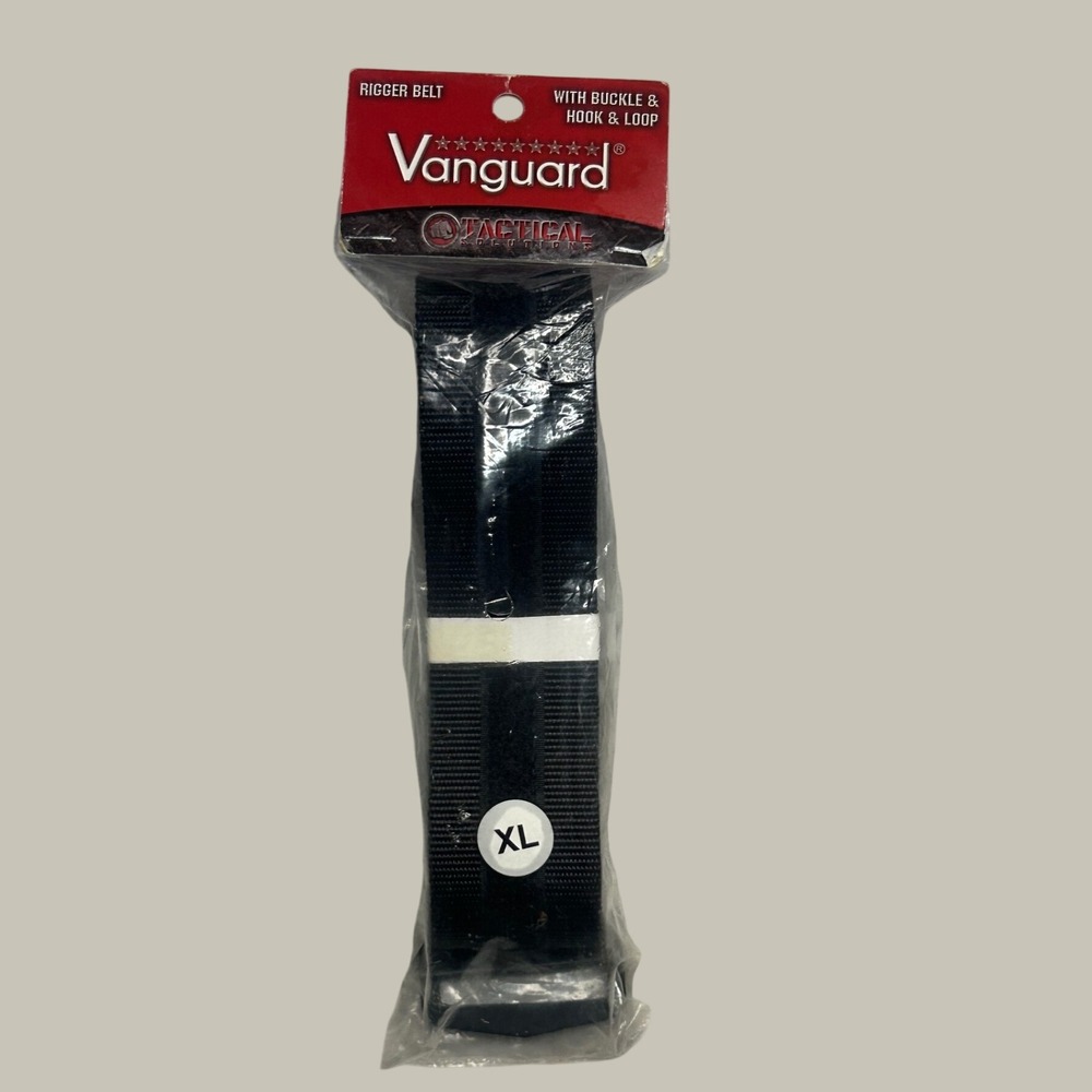 Vanguard Tactical Solutions Black Nylon Rigger Belt XL Extra Long With Buckle
